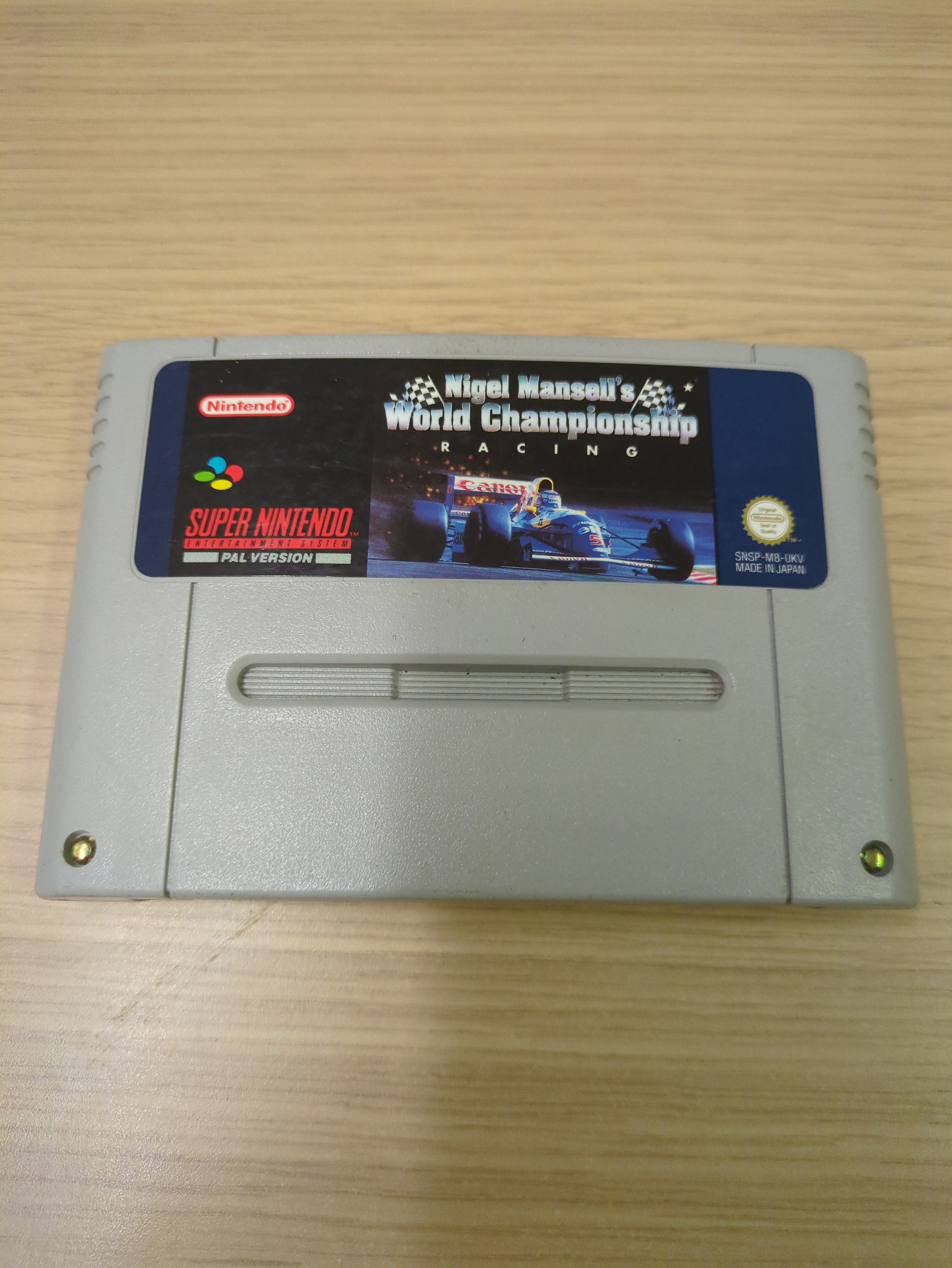 Nigel Mansell's World Championship Racing Super Nintendo SNES game Cart Only Nigel Mansell's World Championship Racing Super Nintendo SNES game Cart Only